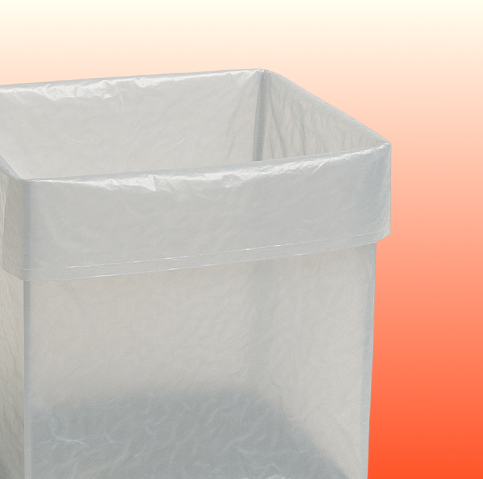 Box liner (gaylord bag) for lining large corrugated containers
